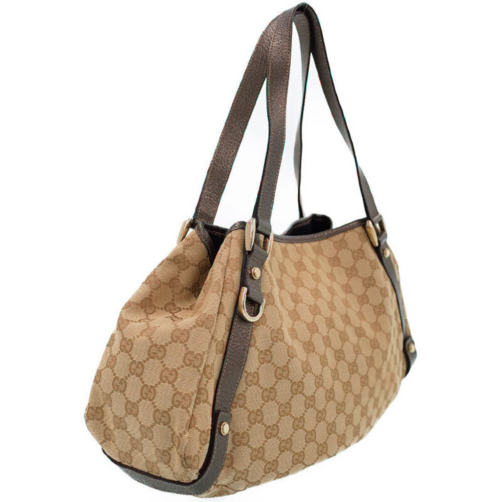 Gucci Tan ssima Tote Leather Brown Bag Abbey Beige